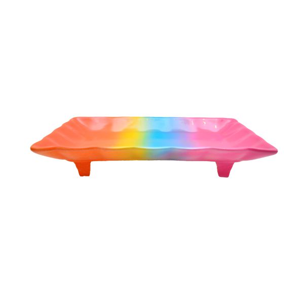 Bandeja Tie Dye retangular